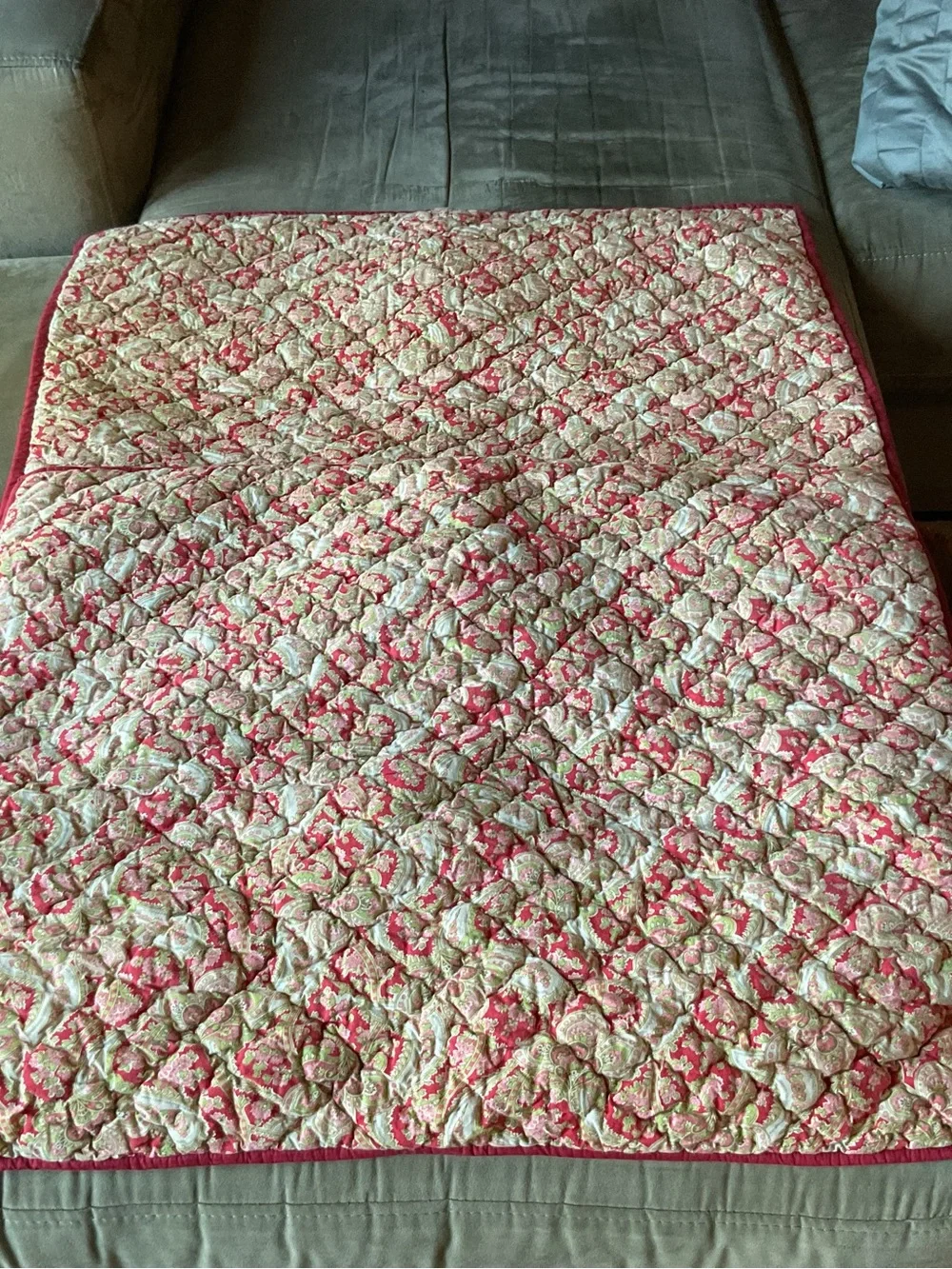2 Pottery Barn Georgia Quilted Paisley Vintage 2005s Pillow Shams Standard
